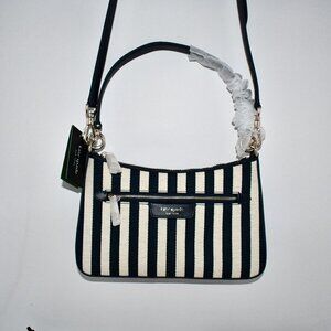 kate spade Hudson convertible striped crossbody bag Parisian navy multi #KH009 N